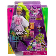  Barbie Extra 2021 Cabelo Trança Verde 11 Loira Laços 2021