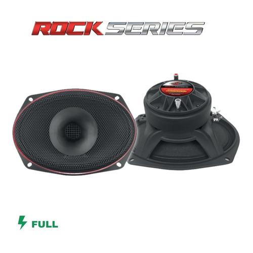 Medio Rango C/driver 6x9puLG Rock Series Rks-r690st 1200w Color Negro