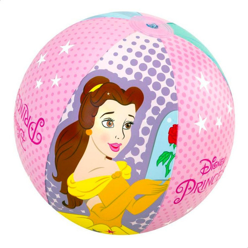 Disney Princesas Pelota Inflable Playa 51 Cm Bestway 91042 Color Rosa