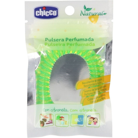 Pulsera Chicco X1 Un. Anti Mosquitos Citronella Repelente 