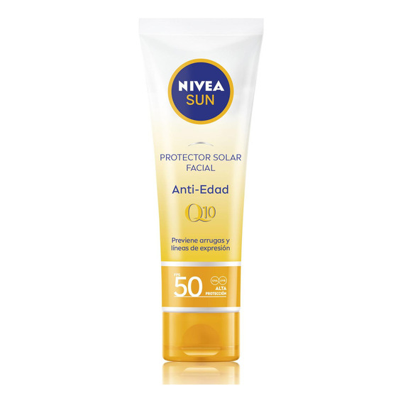 Protector Solar Facial Nivea Sun Anti Edad Q10  Fps50+ 50 Ml