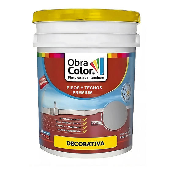 Pintura Pisos Y Techos Alto Transito Gris 20 Litros Premium