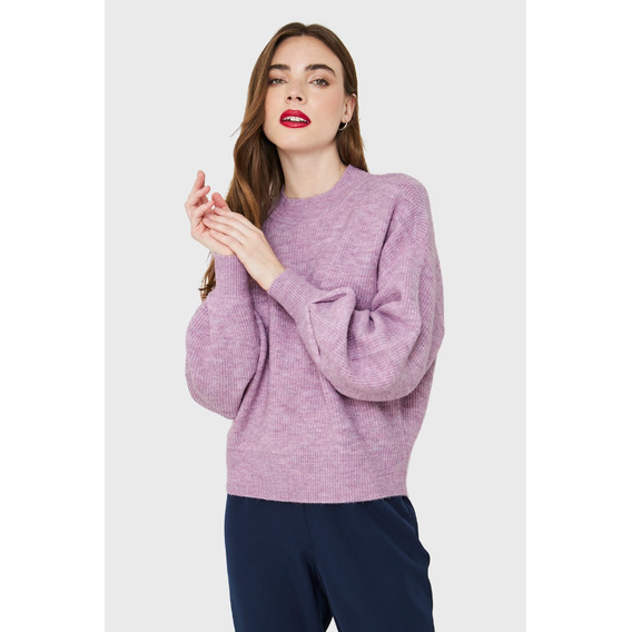 Sweater Básico Soft Lila Nicopoly