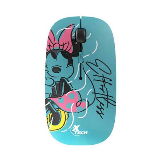 Mouse Inalámbrico Xtech Disney Minnie Mouse Xtm-d340mm Color Azul