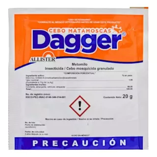 5 Insecticida Dagger Mata Moscas  Sobre 20gr Cebo Granulado 