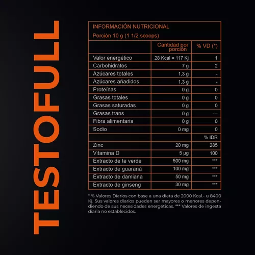 Suplemento en polvo Xbody Black TESTOFULL ULTRA Pro hormonal- XBODY  Evolution pro hormonal sabor naranja en pote de 300g