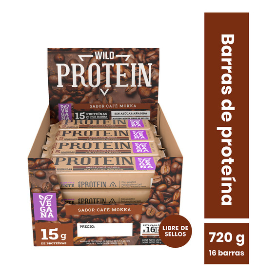 Wild Protein Vegana Mokka 16 Unidades