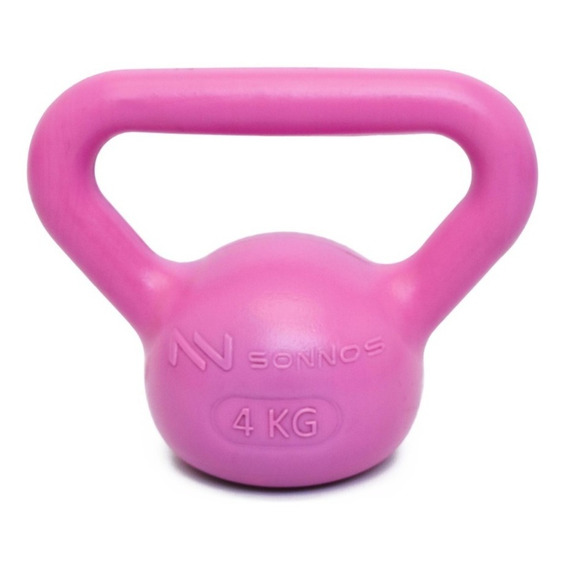 Pesa Rusa Lady Kettlebell Pvc 4 Kg Gym Funcional Sonnos