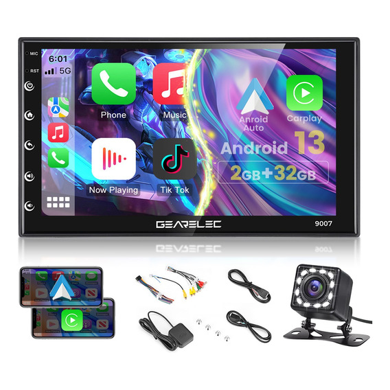 Autoestéreo 7 In 2din  Carplay 2+32gb Android Wifi Gps