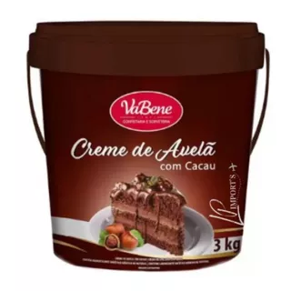 Creme De Avelã Com Cacau 3kg  Vabene - Food Service