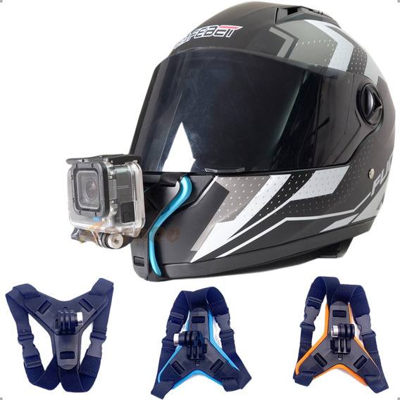 Base Soporte Montura Arnes Para Casco Camara Gopro Moto