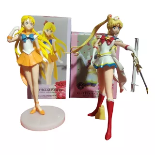Figuras Sailor Moon Y Venus Duo Pack , Pvc 26cm Aprox
