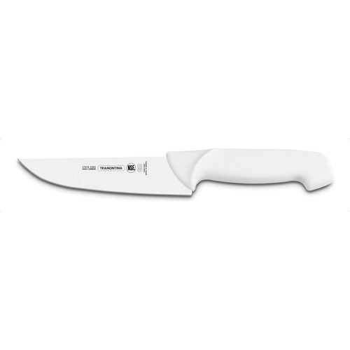 Cuchillo Carnicero Profesional Acero Inox 20 Cm Tramontina Color Blanco