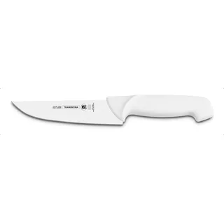 Cuchillo Carnicero Profesional Acero Inox 20 Cm Tramontina Color Blanco