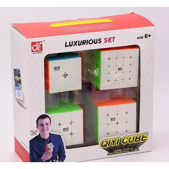 Cubo Mágico De Rubik Pack 2x2 3x3 4x4 5x5 Moyu Sticker Less