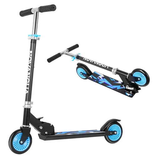 Novangua Scooter Para Niños, Patinetas Para Niñas, 2 Llantas Plegables Patin,  Ligero Y Con Manubrio De Altura Adjustable, 4 Niveles Ajustables,50 Kg Para  Niños De 3 A 10 Años, Freno Tresero, Azul