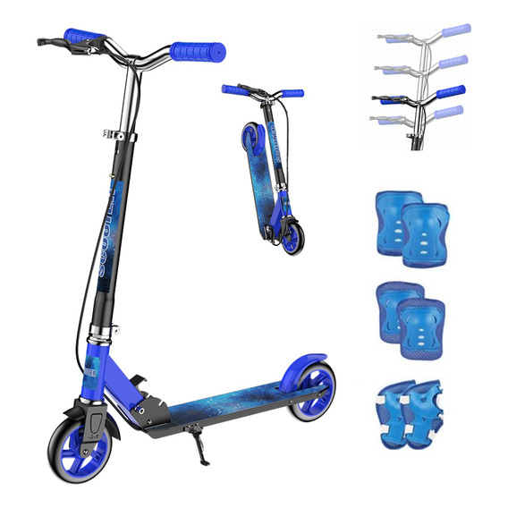 Scooter Plegable Ajustable Urbano Para Niños Y Adultos