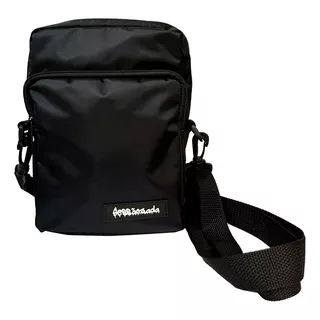 Shoulder Bag Sessãozada Champions Pochete Necessaire Unissex Cor Preto Desenho Do Tecido Liso