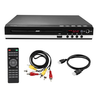 Reproductor De Dvd Tv Mp3 Usb 110v Con Control Remoto 1080p