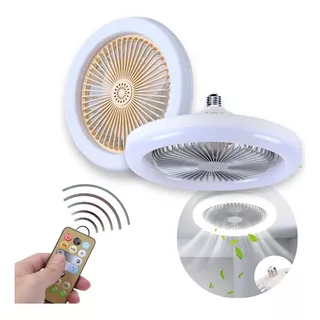 Ventilador De Teto Com Luz Led Imbutida 30w Mini Fan Cooler