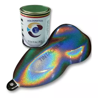 Pintura Holográfica - Arcoiris De #0.035µ X 500 Ml. Bicapa