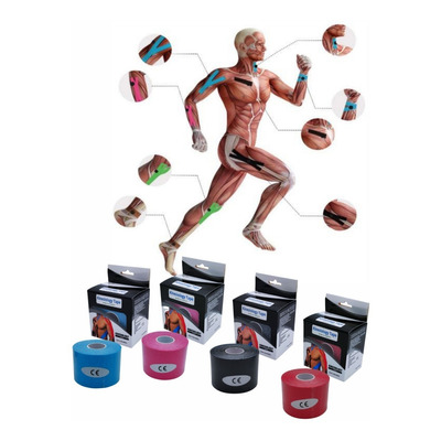 Banda Venda Cinta Kinesiologica Kinesiotape Fitness 5cmx5m