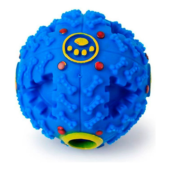 Pelota Dispensadora Con Sonido Azul