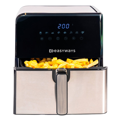 Freidora De Aire Air Fryer Xl 6,2l Easyways Color Negro