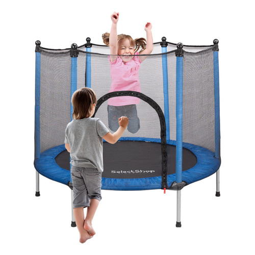 Trampolín Brincolín Tumbling Niños Infantil Red De Seguridad Color de la lona de salto Azul