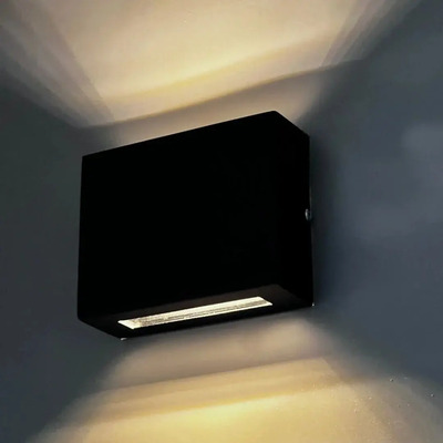 Aplique Exterior 1202 Bidireccional 1xg9 Pack X5 Negro