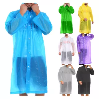 Pack 10 Ponchos Protector De Lluvia Impermeable Calidad