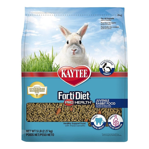 Alimento Conejo Juvenil Vitaminado Kaytee Forti-diet 2.26 Kg