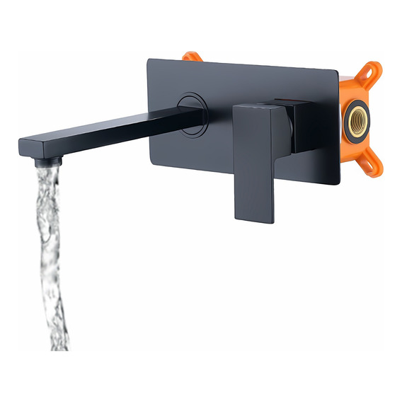 Grifo Monomando Lavabo Mezcladora Llave Pared Para Baño