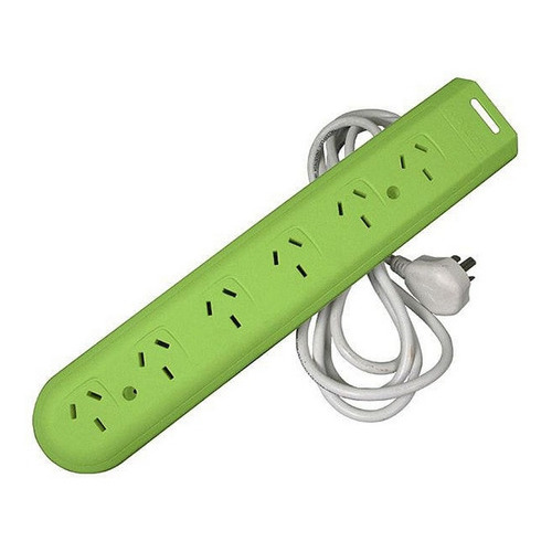 Zapatilla Prolongador Kalop 6 Tomas Cable 1.5 Metros 10a Color Verde