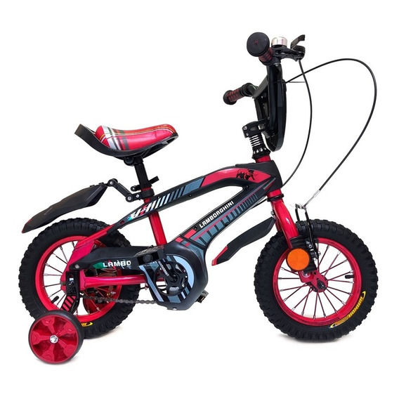 Bicicleta Lamborghini Infantil Rodado 12 Tipo Carrozada