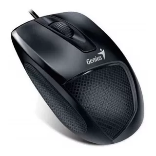 Mouse Genius Dx-150x Ergonômico Preto Usb  1000dpi 3 Botões 