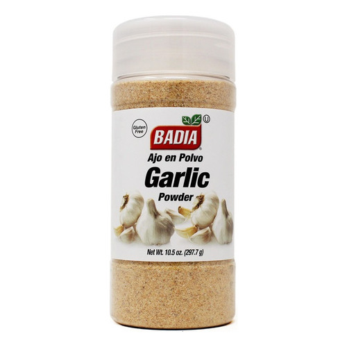 Ajo en polvo 297.7grs Badia Garlic Powder Gluten Free Kosher