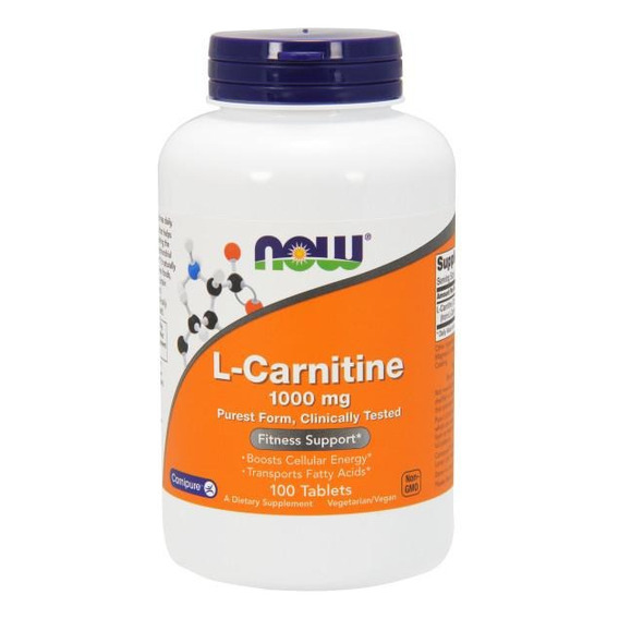 Now Foods L-carnitina Cont. 100 Tabletas De 1000mg