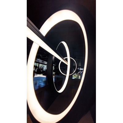 Lampara Colgante Perlonger 48w Led Smart Dimerizable Cie Negro