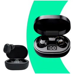 Fone de ouvido in-ear sem fio Kapbom E6s es7 preto com luz LED no Mercado Livre com oferta e cupom de desconto