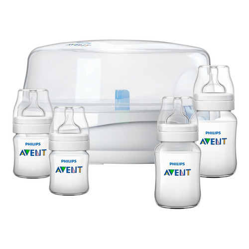 Philips Avent 6704450 Set Esterilizador De Microondas Con Biberones 