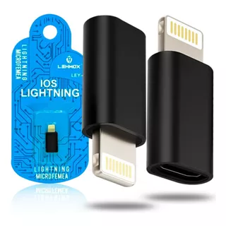 Kit 3 Adaptador Micro Usb Fêmea  Usb Lightning Macho iPhone