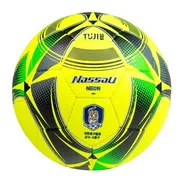Pelota De Futbol Nassau Tuji Neon Numero 4 Futsal Original Color Amarillo