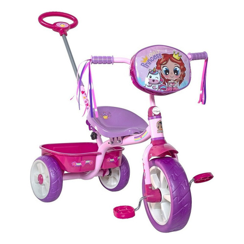 Triciclo Apache Lovely Princess Barra Empuje Envío Gratis Ml Color Lavanda