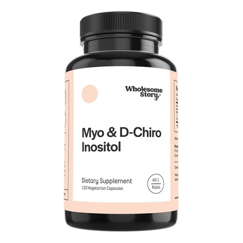 Suplemento en cápsula Wholesome Story  Suplemento Alimenticio Myo & D-Chiro Inositol mioinositol en pote de 120g 120 un