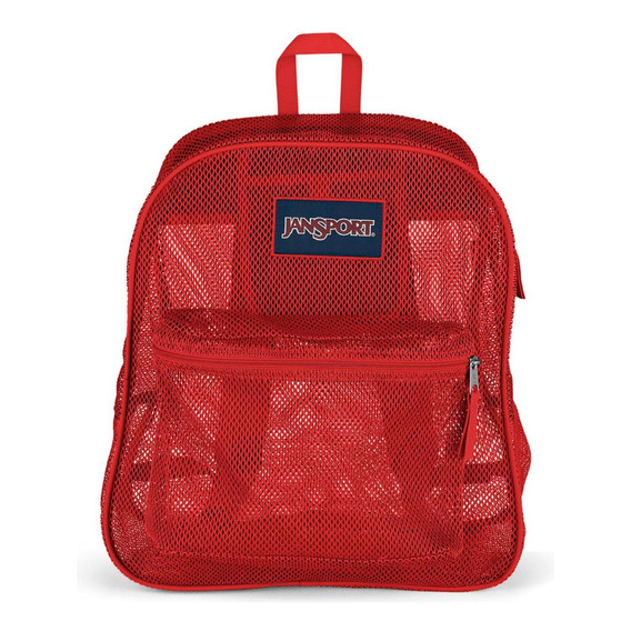 Morral Jansport Mesh Pack Rojo Red Tape Jansport