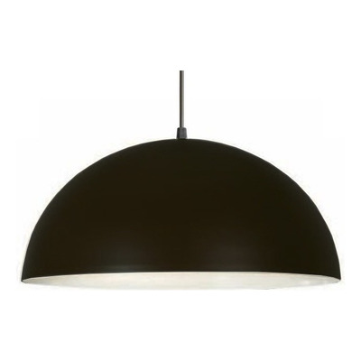 Luz Design Campana 55cm Led Negro/blanco Colgante.