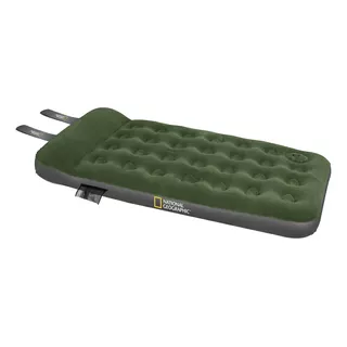 Colchon Inflable 1 1/2 Plaza Incl Inflad National Geographic Color Verde