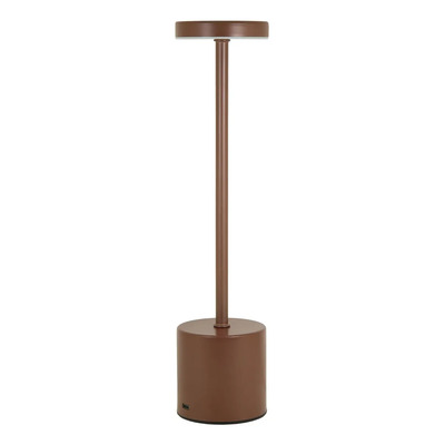 Lámpara De Mesa Led Cct Dimer Usb-c Marrón Mks Marrón