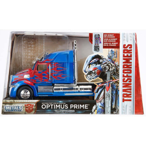 Jada 1:24 Optimus Prime Wester Star Transformers Azul